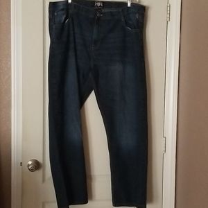 Mens Lions Crest Dark Denim Jeans Size 44x32